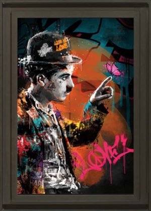 Charlie Chaplin et le papillon
